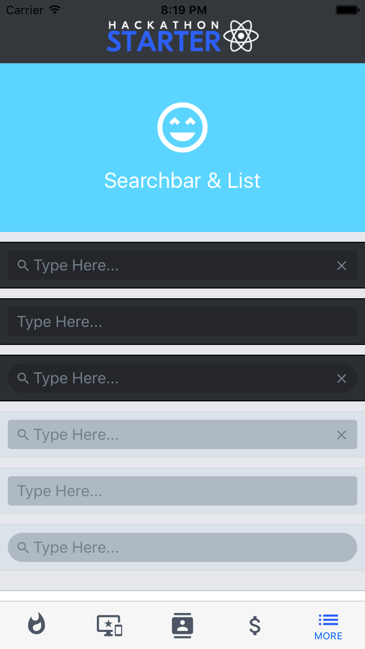 SearchBar | React Native Elements